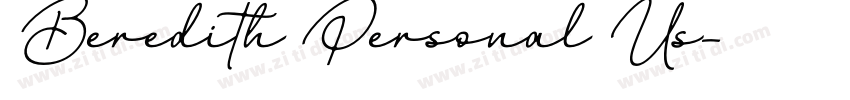 Beredith Personal Us字体转换